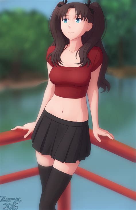 Rin Tohsaka By The Lake By Mad Zoryc On DeviantArt