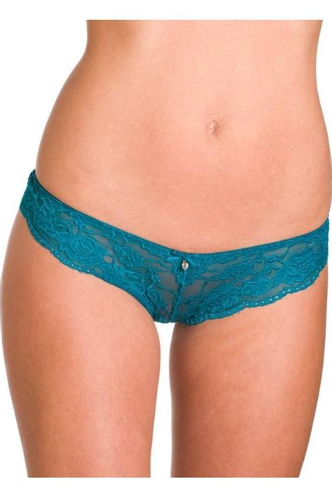 New Ladies Green Camille Sheer Lace Womens Knickers Lingerie Thong