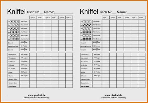 Kniffel spielplan (pdf) zum ausdrucken. Spielzettel Ausdrucken Pdf : Kniffel Vorlage zum Ausdrucken | to do liste | Pinterest ...