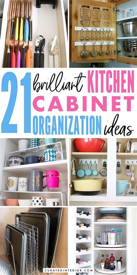 21 Brilliant Kitchen Cabinet Organization Ideas