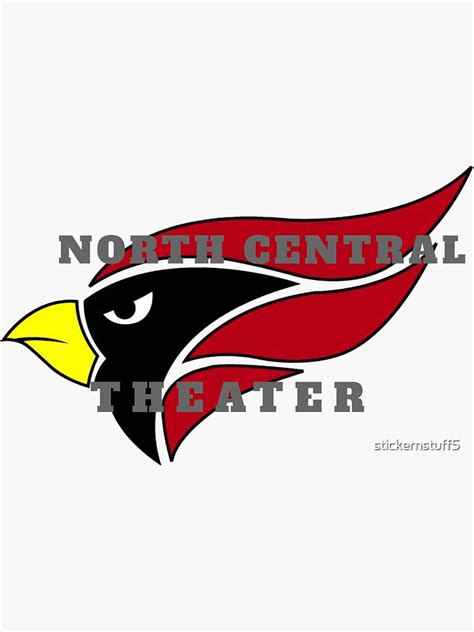 North Central College Cardinals Theater Design Sticker For Sale By