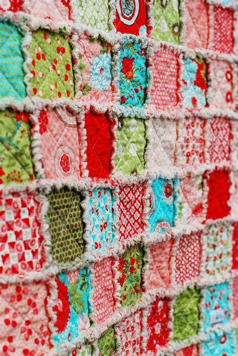 Rag Quilts Love The Colors And Love Making Them I Wish I Was