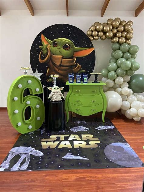 Baby Yoda Birthday Party Ideas Photo 2 Of 19 In 2022 Star Wars