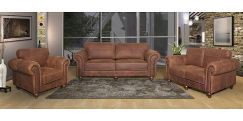 Surrey 3pc Lounge Suite In Full Leather Bradlows