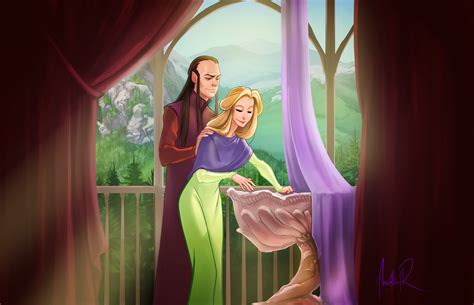 Celebrian And Elrond By Ancalinar On Deviantart