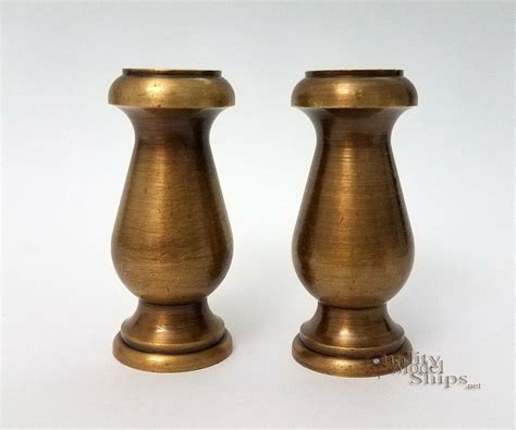 Quality Model Ship Display Pedestals Solid Turned Brass Antique