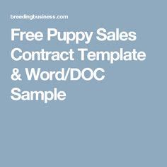 Who takes the puppy sale contract. Free Puppy Sales Contract Template & Word/DOC Sample ...