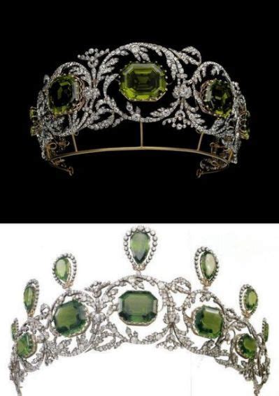 Diamond And Peridot Tiara From The Hapsburg Parure Royal Jewelry