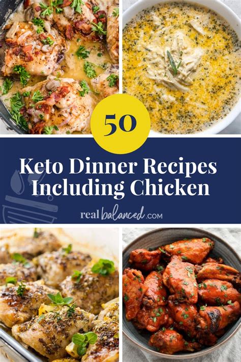 These keto dinner ideas will inspire you to make the most delicious and healthy meals to your whole family. 50 Keto Dinner Recipes Including Chicken