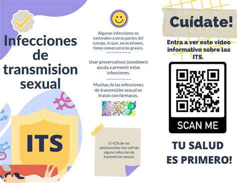 Triptico Its Infecciones De Transmision Sexual Cuídate El 42 De Los