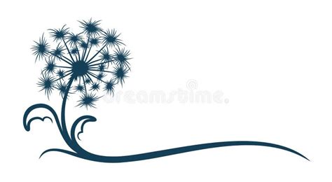 The Symbol Of Dandelion Flower Stock Vector Illustration Of Plant