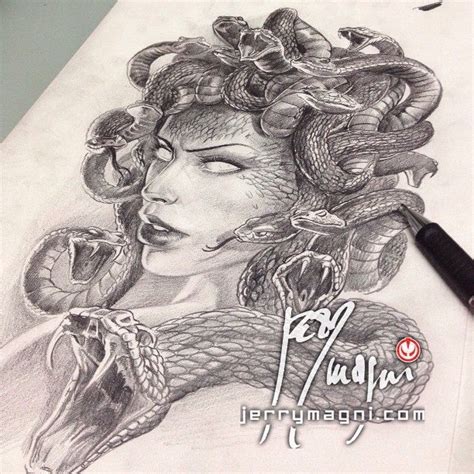 Medusa Art Drawing Drawing Skill