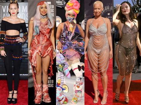 worst dressed ever at the mtv vmas—miley cyrus lady gaga and more wacky looks e news