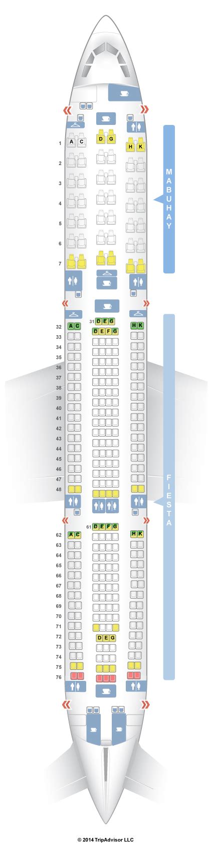 Airbus A Seating Plan Philippine Airlines Elcho Table