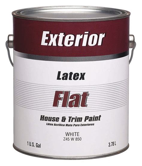 Pratt And Lambert Flat Exterior Paint Latex Base White 1 Gal 40tc74