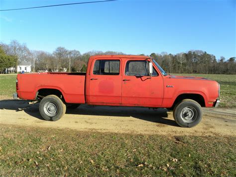 1978 Dodge W200 Super Rare Crew Cab Power Wagon Low Miles 4wd For