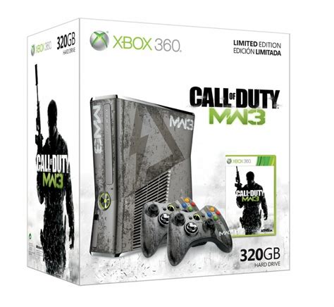 Console Xbox 360 Slim 320 Go Modern Warfare 3 Édition Limitée