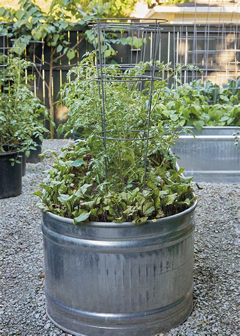 Galvanized Steel Round Raised Garden Planter Bed Garden Design Ideas