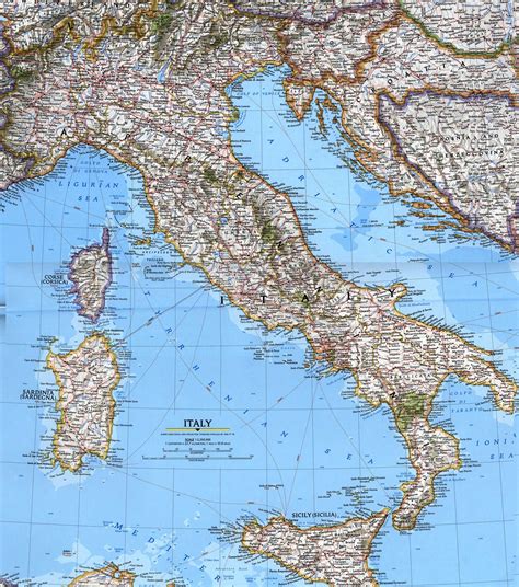 Detailed Political Map Of Italy •