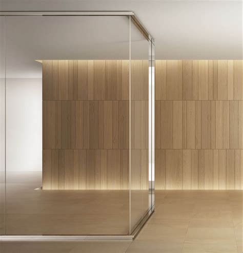 Wooden And Glass Partition Walls Office Wooden And Glass Walls