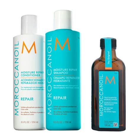 Moroccanoil Kit7 Moisture Repair Shampoo 250ml E Conditioner 250ml Oil