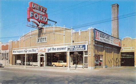 1950s Dietz Ford Dealership Chicago Illinois Chicago Shopping