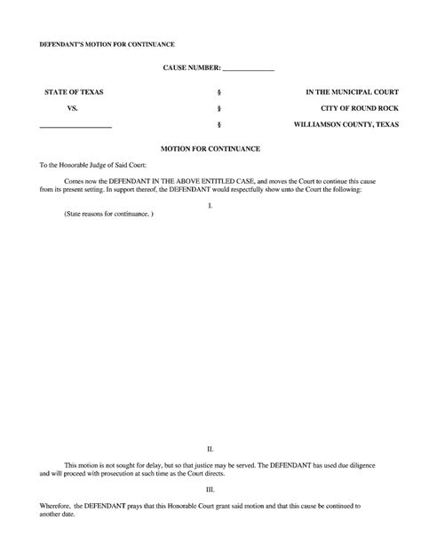 Motion To Dismiss Template Fill And Sign Printable Template