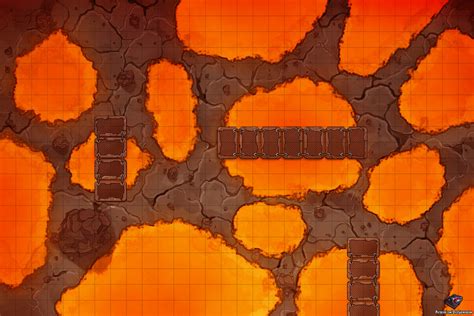 Lava Pools An Avernus Inspired Battle Map 30x20 Battlemaps Dungeon