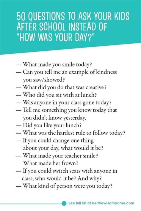 50 Questions To Ask Your Kids Daffodil Pre K