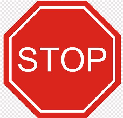 Stoppschild Verkehrszeichen Leere Stoppschild Winkel Bereich Png