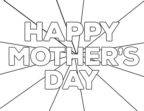 Free Printable Mothers Day Coloring Pages Paper Trail Design
