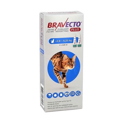 Bravecto Plus Chat De 28 à 625kg Boite De 2 Pipettes La Pharmacie