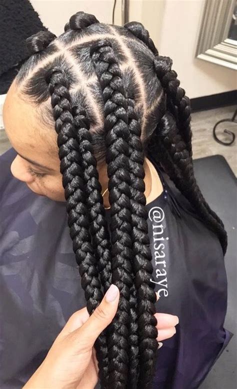 Box Braids Hairstyles For Black Women Braided Ponytail Hairstyles