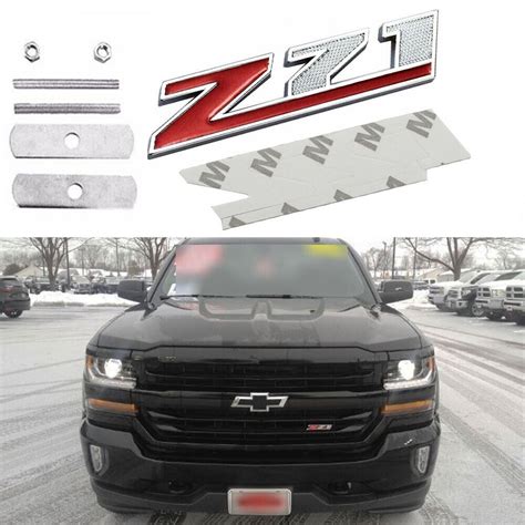 1x Z71 Logo Front Grille Emblem Sticker For Chevrolet Silverado 1500