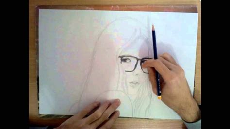 Girl With Glasses Drawing Youtube