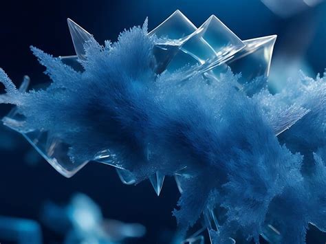 Premium Ai Image Abstract Ice Crystals