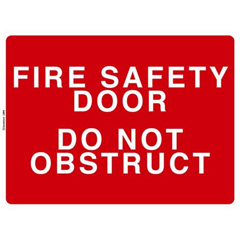 Sandleford 600mm Fire Safety Door Plastic Sign Bunnings Warehouse