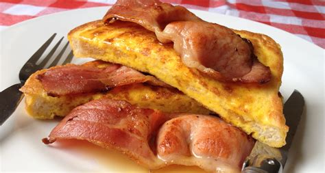 French Toast With Smoked Bacon And Maple Syrup Recipe