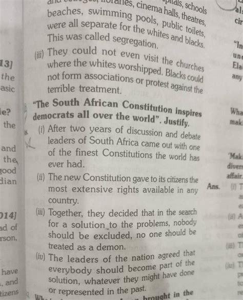 The South African Constitution Inspires Democrats All Over The World J