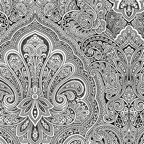 Black And White Paisley Wallpaper Wallpapersafari