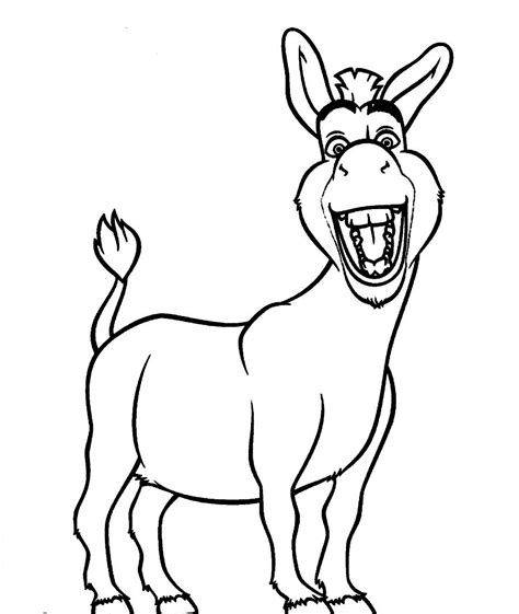 Donkey Coloring Pages To Download And Print For Free