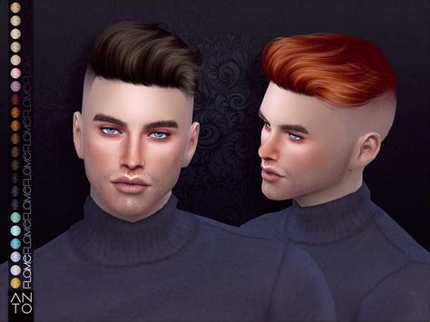 Anto Flame Sims 4 Hair Male Sims Hair Sims 4