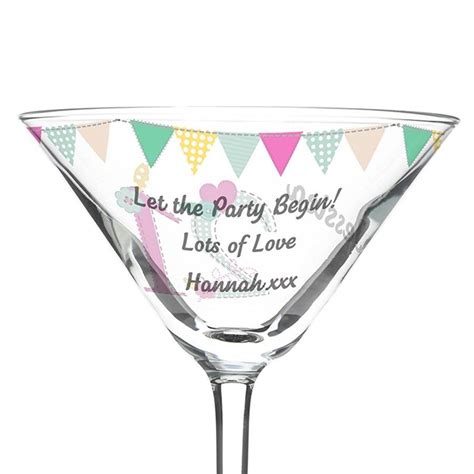 Big Age Personalised Cocktail Glass By Hope And Willow
