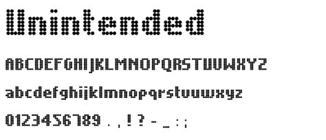 Unintended Font Techno Lcd