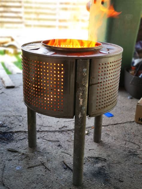 Firepit | Fire pit, Washing machine drum, Outdoor decor