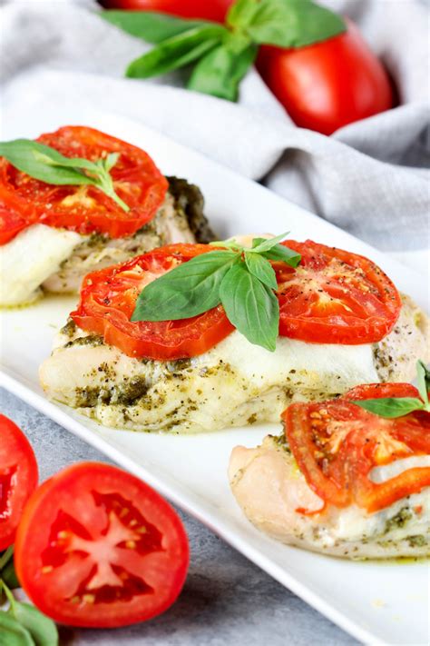 4 Ingredient Pesto Chicken Bake