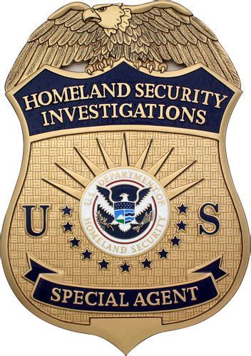 Us Hsi Special Agent Badge Plaque American Plaque Company Military