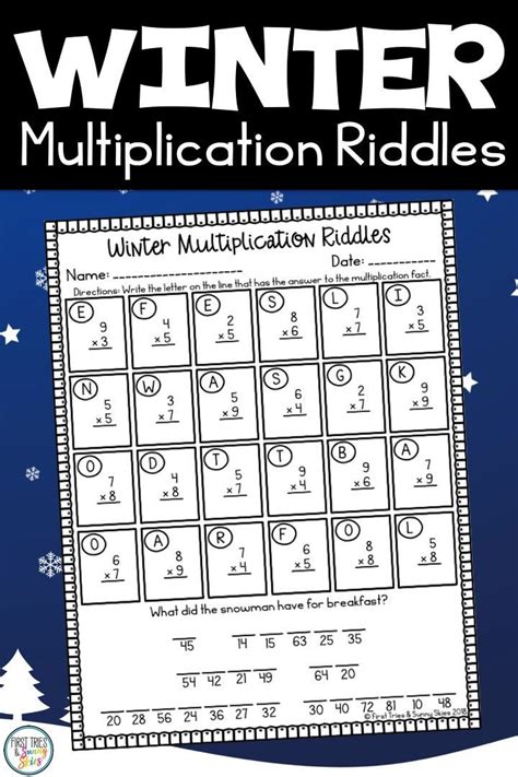 Multiplication Riddles Worksheets
