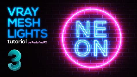 Vray Mesh Lights Quick Tutorial In 3ds Max Redefinefx Youtube