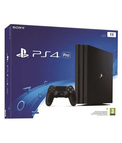 Buy Sony Playstation Ps4 Pro 1tb Console Jet Black Online At Best